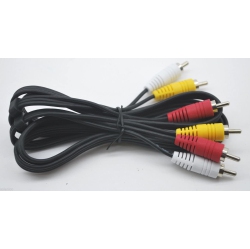 EEEJUMPE Rca 6 Ft Audio/video Composite Cable DVD/vcr/sat Yellow/white/red Connectors