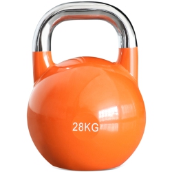 PRISP Competition Kettlebell Weight 28Kg - Pro Grade Heavy Duty Cast Steel In Orange