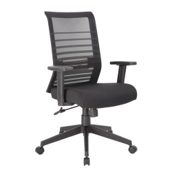 BOSS OFFICE PRODUCTS Linear Mesh Adjustable Computer Desk Chair