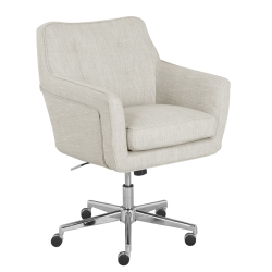 SERTA AT HOME Serta Ashland Ergonomic Home Office Chair With Memory Foam Cushioning - In Ivory