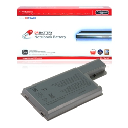 DR. BATTERY - Replacement for Dell Latitude D820 Burner / D820 Essential Plus / D830 / Pp04X / D531 / Yw652 / Yw670 / 310-9122 [11.1V / 4400Mah /