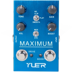 YUER Maximum Overdrive Electric Guitar Effect Pedal True Bypass ✅New