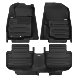 TUXMAT - for Mitsubishi Eclipse Cross 2018-2026 Models - Custom Car Mats - Maximum Coverage, All Weather, Laser Measured - This Full Set Includes