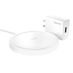 SANDISK Ixpand Wireless Charger 15W (Includes Quick Charge Adapter + USB Type-C Cable) - Wireless Charging Pad for Qi-Compa