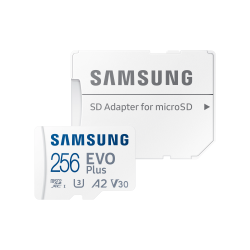 Samsung EVO Plus 256GB microSDXC 130MB/s Micro SD Memory Card with