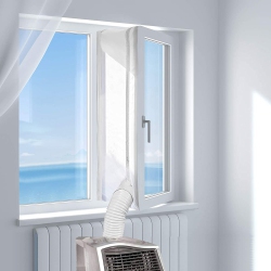 portes de balcon AirLock à fixer aux fenêtres fenêtres battantes SANBLOGAN Joint de fenêtre pour climatiseur mobile sèche-linge climatiseur fenêtres de toit 