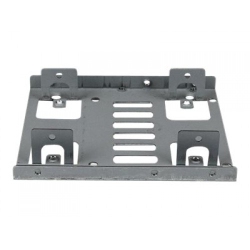 CABLESHARK (Dual HDD Support) 2.5" to 3.5" Hard Drive Bracket Mounting Kit, Metal, Support Up to 2 Hard Drives
