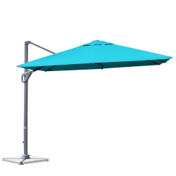 COSTWAY 10X10 Ft Patio Offset Cantilever Umbrella Aluminum 360° Rotation Tilt