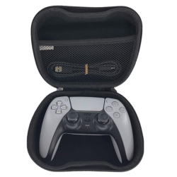 MOBYLI Shockproof Protective Hard Case /storage Case/ Travel Pouch for Playstation 5 Dualsense Controller (Black)
