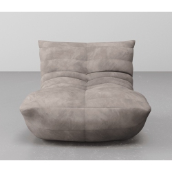 JANNAHSTUDIOS Theodora Contemporary Ergonomic Quilted Luxury Living Room Sofa (Taupe - Armchair) - Only for Urban Ontario And Quebec