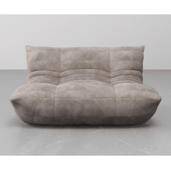JANNAHSTUDIOS Theodora Contemporary Ergonomic Quilted Luxury Living Room Sofa (Taupe - Loveseat) - Only for Urban Ontario And Quebec