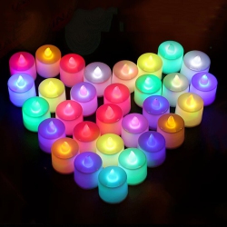 NANUMM Nanum Realistic And Bright Flickering Bulb Battery Operated Flameless Led Tea Light for Seasonal & Festival Celebration, Pack Of 24, Electric