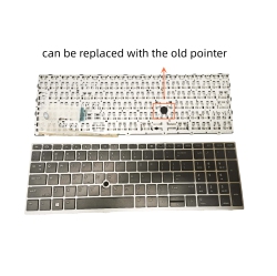 LIXSUNTEK Replacement Keyboard for HP Elitebook 750 G5 755 G5 850 G5 855 G5 750 G6 755 G6 850 G6 855 G6 Zbook 15U G5 \w Frame Non Backlit Us Layout