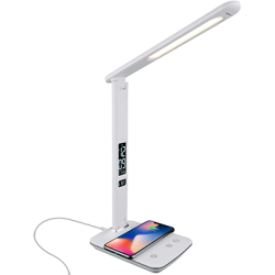 THERALITE Radiance Light Therapy Desk Lamp With Wireless Charging Pad & USB Port