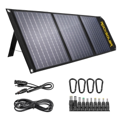 ROCKSOLAR Rssp60 60W Foldable Solar Panel, 12V Monocrystalline Kit With Dc/USB/USB Qc3.0/USB Type-C Pd Outlets