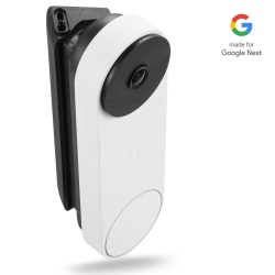 WASSERSTEIN Horizontal Adjustable Mount for Google Nest Doorbell (Battery) - Made for Google Nest