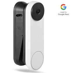 WASSERSTEIN Vertical Adjustable Mount for Google Nest Doorbell (Battery) - Made for Google Nest
