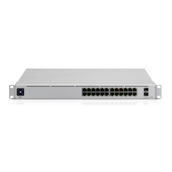 UBIQUITI Unifi 24-Port Switch With (24) Gigabit Rj45 Ports & (2) 10G Sfp+ Ports - In Grey