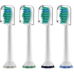 ISTAR 4 Pack Replacement Toothbrush Heads Compatible Philips Philips Sonicare Sensitive Replacement Toothbrush Heads for Sensitive Teeth