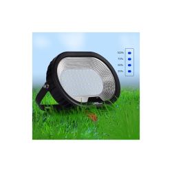 LIVINGBASICS Remote Control Outdoor Security Solar Flood Light With 60 Leds High Output -