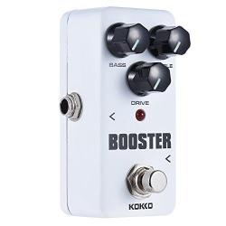ANDOER Booster Pedal, Electric Guitar Pedal Bass Booster Effect Pedal - Kokko Fbs2 Mini Booster Pedal - True Bypass
