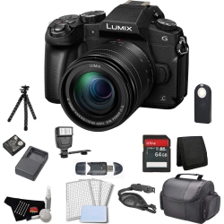 PANASONIC Lumix Dmc-G85 Mirrorless Micro Four Thirds Digital Camera With 12-60MM Lens Bundle With 64GB Memory Card + Rep