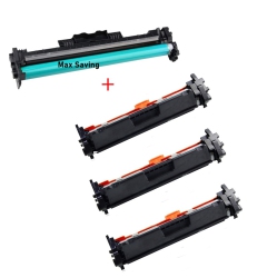 MAX SAVING - 4 Pack (3 Toner Cartridge+ Drum Unit) Compatible for Canon 047 Canon 049 2164C001Aa 2165C001 Aa Imageclass
