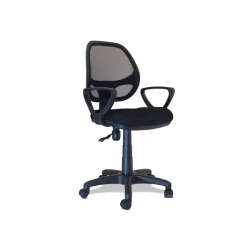 XTECH Office Chair Marsella Manager Mesh Back - Armrests - Adjustable Height - Wheels - In Black