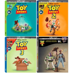 DISNEY Toy Story 1 2 3 4 Individual Steelbook Complete Collection [Blu-Ray - 4K Ultra HD - Digital] Bestbuy Exclusive