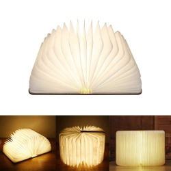 ALL YOU NEED Best Gift 202 1USB Rechargeable Led Foldable Wooden Book Lamp 5-Colour With Bluetooth, Remote Control