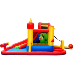 TOPBUY Inflatable Water Slide Jumping Bounce House for Kids