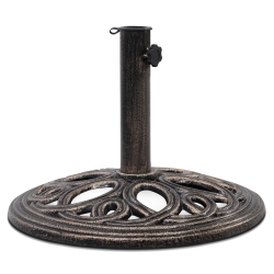 TOPBUY 18" Round Umbrella Base Stand Cast Iron Heavy Duty 23 Lbs