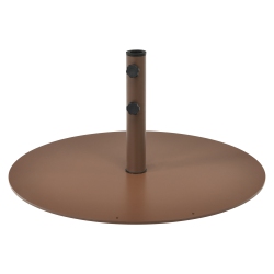 TOPBUY Patiojoy 59Lbs Patio Market Umbrella Base Stand Heavy Duty Round Umbrella Holder W/3 Adapters In Brown