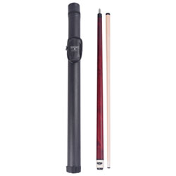 Hathaway Conquest 58" Maple Cue and and Case Set - Red