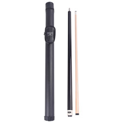 Hathaway Conquest 58" Maple Cue and and Case Set - Black