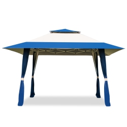 TOPBUY 13' X13' Folding Gazebo Canopy Patio Outdoor Tent Beach Party Shade Shelter