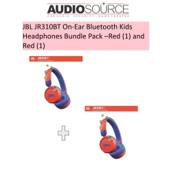 JBL Jr310Bt On-Ear Bluetooth Kids Headphones Bundle Pack (1) And (1) In Red