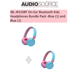 JBL Jr310Bt On-Ear Tooth Kids Headphones Bundle Pack (1) And (1) In Blue