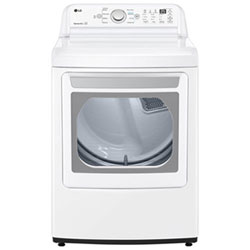LG 7.4 Cu. Ft. Electric Dryer (DLE7150W) - White - Open Box - Scratch & Dent