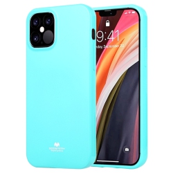 GOOSPERY Topsave Pearl Jelly Slim Thin Rubber Case for Iphone 13 Mini(5.4"), Teal/mint