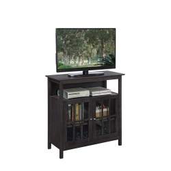 CONVENIENCE CONCEPTS Big Sur Highboy 36" Tv Stand In Chocolate Wood Finish