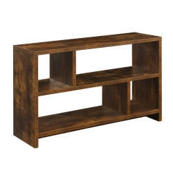 CONVENIENCE CONCEPTS Northfield Tv Stand Console With Shelves In Nutmeg Wood