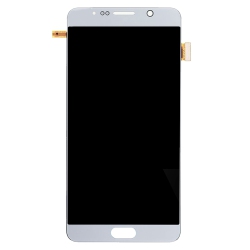 ESOURCE PARTS Refurbished (Excellent) - Oled Display Touch Screen Digitizer Assembly for Samsung Galaxy Note 5 - Titanium In Silver