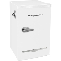FRIGIDAIRE Retro Efr376 3.2 Cu Ft Mini Bar Fridge W/ Side Bottle Opener - In White