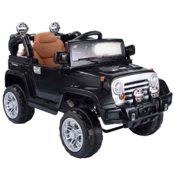TOPBUY 12V Electric Toy Car Kids Ride On Truck W/ Rc Remote Control Lights Music Mp3 In Black