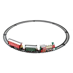 SAVEONMANY Christmas Train Set Realistic Train Sound And Head Light Circumference 330Cm 13PCs for Children Over 5 Years