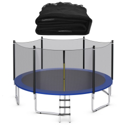 TOPBUY 12/14/15/16Ft Enclosure Net Trampoline Replacement Safety Net W/ Zipper & Buckle