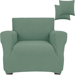 JINAMART Armchair Cover Stretch Elastic Chair Slipcover, 1-Piece (Sage, Small)