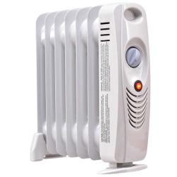 TOPBUY 700W Mini Electric Oil Filled Radiator Portable Space Heater Safe Room Heating Machine