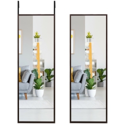 COSTWAY Door Wall Mounted Mirror Full Length Hanging Mirror Bedroom Bathroom